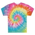thumbnail image 2 of Care Bears Men's Tie-Dye T-shirt, Printed Spiral Care Bears Shirt Rainbow Swirl Dye – M, 2 of 6