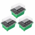 thumbnail image 4 of Iuhan 1Pcs 12 Cells Nursery Pots, 12 Hole Seedling Tray Insert Seeding Case for Planting, Greenhouse, Wheatgrass, Microgreens, Cucumbers, Tomatoes, Herbs, Flowers and Vegetables, 4 of 9