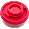 thumbnail image 3 of Salt and Pepper Shakers, Moisture proof Lids Small Mini Salt Shaker to go Camping Picnic Outdoors Kitchen Lunch Boxes Travel Spice Set Clear with Red Covers Plastic Airtight Spice Jar Dispenser (1 PC), 3 of 5