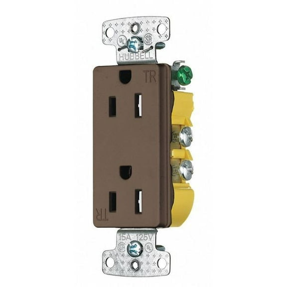 Bryant Receptacle,15A,0.5 HP,2 Poles,125VAC RRD15STR
