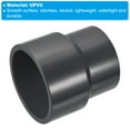 Uxcell Reducer Pipe Fitting Straight Socket Coupling Connector, Grey 3 ...