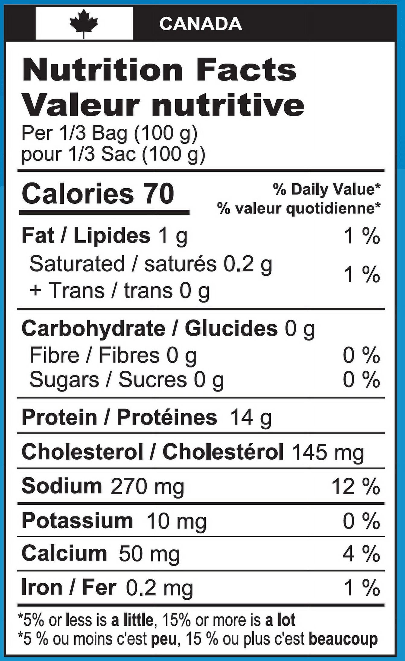 Searay Viande de Crevettes Cuite, Congelée, 41-50 pc/lb, 300 g 300 g