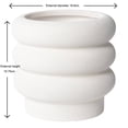 thumbnail image 4 of Maceta De Cerámica Better Homes & Gardens Estilo Burbuja Color Blanco, 4 of 4