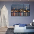thumbnail image 4 of TISHIRON 3PCS Framed Canvas Wall Art Set,42"x28" Auckland Cityscape Canvas Art Decor, 4 of 7