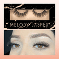 thumbnail image 4 of Melody Lashes vegan eyelashes, false eyelashes soft clear band (Wispy Chic), 4 of 7