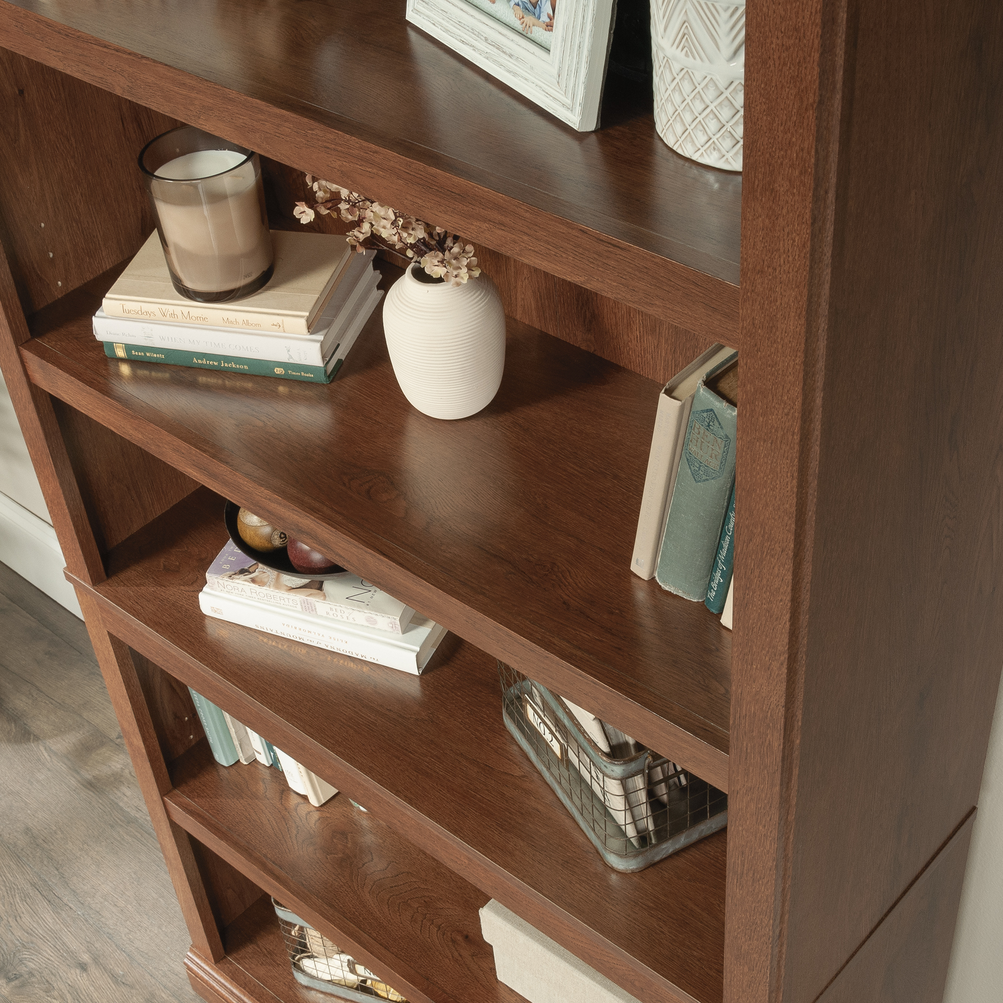 Sauder Select 5-Shelf Bookcase, Oiled Oak photo 8
