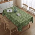 thumbnail image 2 of Green Bigfoot and Tree Pattern Rectangle Tablecloth 60"x84",Waterproof Polyester Rectangle Table Cloth, Wipeable Spillproof Polyester Tablecloth for Dining, Camping, Indoor and Outdoor, 2 of 5
