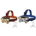 thumbnail image 1 of Lámpara Advertencia a prueba de agua 5LED Linterna 4 Gear 350lm Camping Head Torch (Oro), 1 of 6