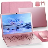 NBD 10 inch Mini Laptop,Windows 11 Notebook ,8GB 128GB Intel Celeron Quad-Core Processors Netbook Computer with Bag, Mouse, Headphone and Mouse Pad