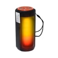thumbnail image 1 of Bocina Bluetooth Cilíndrica con Luz RGB, USB y Micro SD Portátil y Recargable, 1 of 5