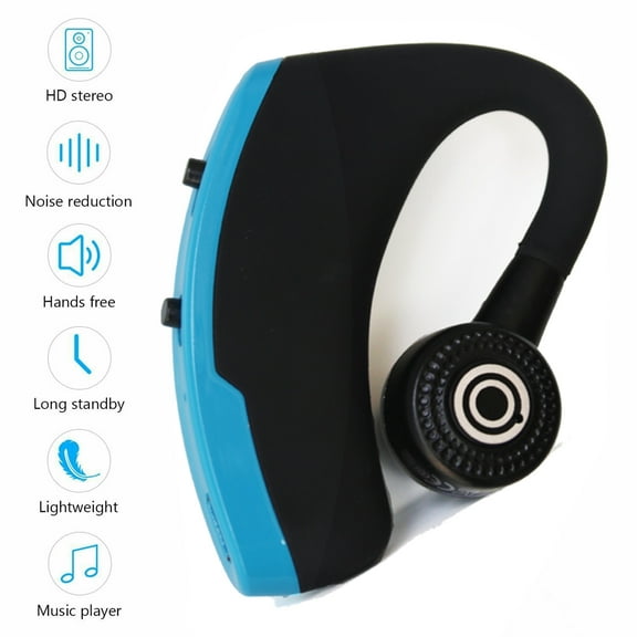 In Ear Mono Wireless Earpieces with Mic and Music for Samsung Galaxy J7 (2017),J2 (2017), J7 Max, J3 (2017), Z4, J3 Prime, Amp Prime 2 (Blue)