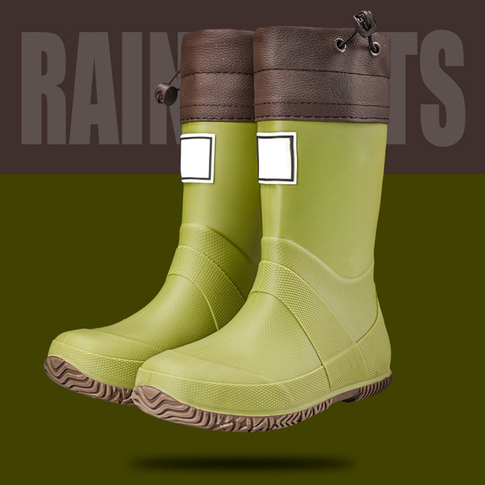 Shadoumai Girls Outdoor Boots for Hiking Camping Adventure Comfortable Mid Calf Rubber Rain Boots