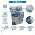 thumbnail image 6 of Blue Grey Sunflowers Table Runner 36 Inches, Boho Vintage Floral Rustic Blossom Bed Runner Dresser Scarves Tabletop for Indoor Outdoor Parties/Ceremony/Banquet, 13"x 36", 6 of 9