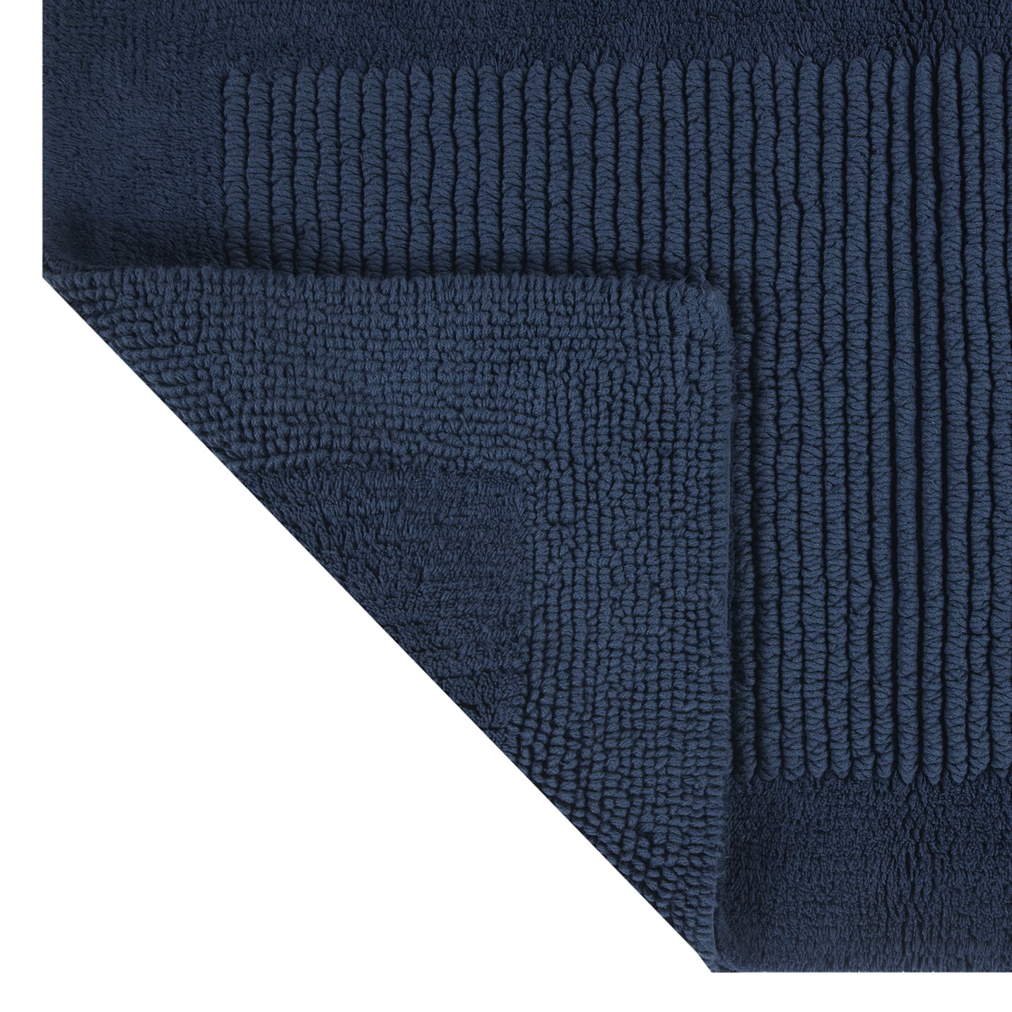 Hotel Style Blue Egyptian Cotton 24" x 60" Bath Runner, 1 Count