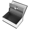 thumbnail image 3 of Estuche para joyas resistente portátil de acero inoxidable caja fuerte para libros de simulación para oficina tienda hogar escuela dormitorio, 3 of 8