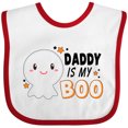thumbnail image 3 of Inktastic Daddy is My Boo with Cute Ghost Boys or Girls Baby Bib, 3 of 4