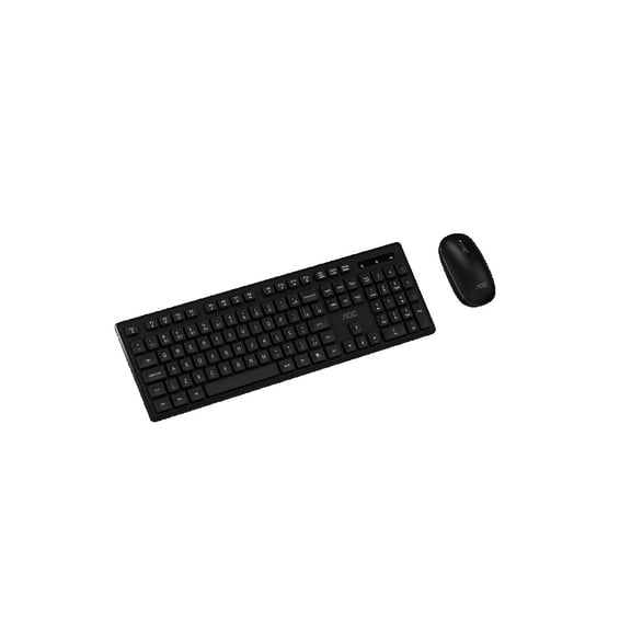 AOC 2.4G Wireless Keyboard and Mouse Combo, Full Size 104 Keys Quiet Office Set