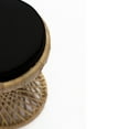 thumbnail image 3 of Padma's Plantation Vintage Rattan Stool in Natural, 3 of 3