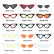 thumbnail image 1 of 2@#Sunglasses Used To Protect Against Ultraviolet Rays Fashion Cat's Eye Retro Red Outdoor Motorcycle Goggles Cycling BicycleBlack Red He Qiyong unisex, 1 of 1