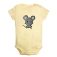 thumbnail image 2 of Animal Clever Mouse Pattern Rompers For Babies, Newborn Baby Unisex Bodysuits, Infant Jumpsuits, Toddler 0-24 Months Kids One-Piece Oufits, 2 of 5