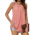 thumbnail image 2 of Sngxgn Tank Tops for Women Cowl Neck Spaghetti Strap Camisole(Pink,S), 2 of 8