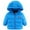 Blue, variant on Bobora Winter Warm Baby Girls Jacket Colorful Boy Clothes Newborn Coats For Kids Cotton Jacket With Hooded,6M-5T
