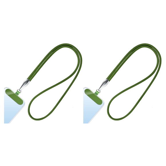 Methold 2 piezas de correa de teléfono ajustable con cubierta completa, cordón duradero para teléfono celular, 2 piezas/juego para mujeres, Teléfono y Comunicación Verde
