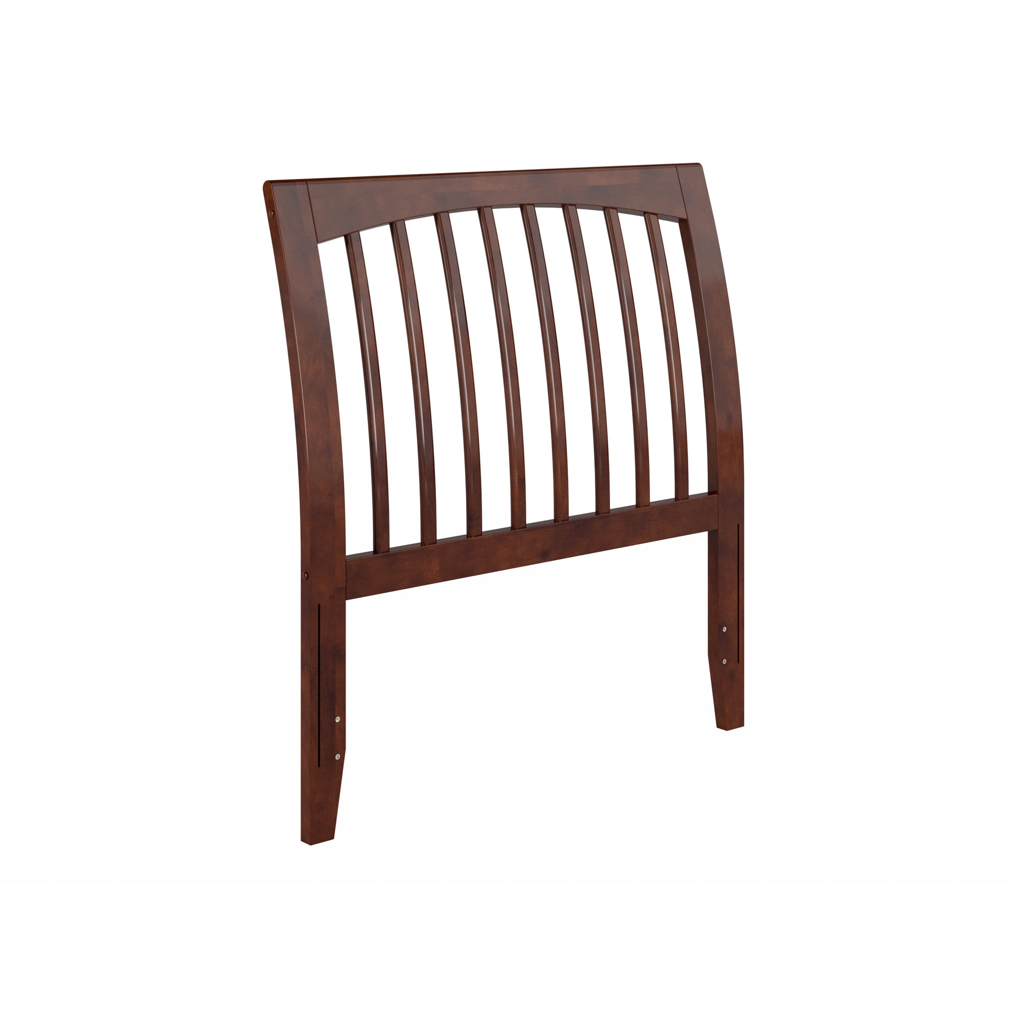 AFI Orleans Twin Sleigh Solid Wood Slat Headboard, Walnut