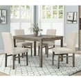 thumbnail image 3 of Xukmct 2 Pack Side Chair with Wood Frame, Linen Upholstered Dining Chair for Home, Kitchen, Dining Room, Beige(Only 2 Pack Chairs), 3 of 5