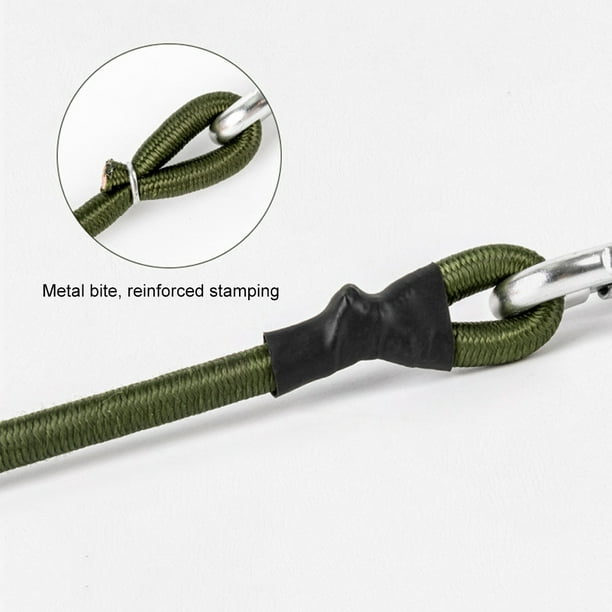 jinnoda Rubber Camping Rope Multifunction with Hooks Luggage