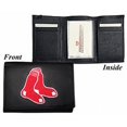 thumbnail image 1 of Boston Red Sox Embroidered Leather Tri-Fold Wallet, 1 of 1