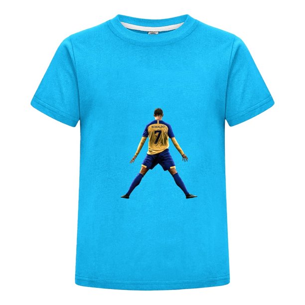 Ropa Infantil CR7 | Playera de Cristiano Ronaldo con Estampado Futbolístico para Niño Niña
