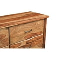 thumbnail image 4 of Taran Designs Darcy 6-drawer Live Edge Solid Wood Dresser in Brown, 4 of 7