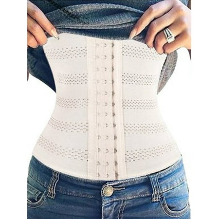 Slimming Lingerie Fat Burners for Women Shapewear Fashion Waist Cincher Body Shaper Firm Control Waist Trainer Shapewear Beige
