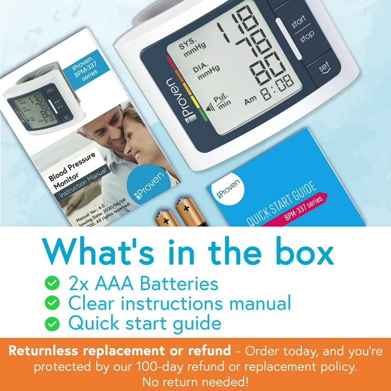 IPROVEN BPM-337 Wrist Blood Pressure Monitor Instruction Manual