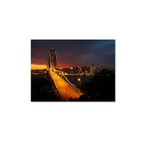 Trademark Fine Art "Bay Bridge" Canvas Art by Pierre Leclerc