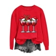 thumbnail image 2 of Ichuanyi Christmas Sweatshirts for Women Christmas Graphic Long Sleeve Shirt Xmas Holiday Crewneck Pullover Tops, 2 of 7