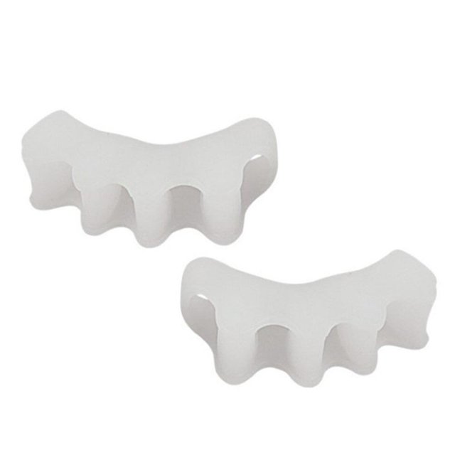2x Separador de dedos Hallux Valgus Corrector Hammer Straightener (Child White) Tmvgtek Cuidado Belleza