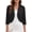 Black, variant on Women's Lightweight Cardigans Casual 3/4 Sleeves Shrugs Open Front Cropped Cardigan Bolero for Dress