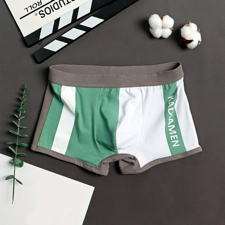 

eczipvz Men s Underwear Mens Trunks Underwear Cotton Boxer Briefs Short Leg Comfortable Underpants Green