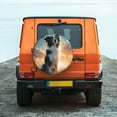 thumbnail image 2 of Daiia Cloud Border Collie Tire Covers , Travel Trailer Camper Truck SUV Motorhome Waterproof Wheel Cover, Sun Rain Snow Protector-15 inch, 2 of 8