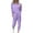 Purple, variant on Annhoo Workout Sets for Women 2 Piece Long Sleeve Hooded Tops with Joggers Fall Fashion Solid Color Outfits