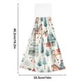 thumbnail image 2 of 2 Pcs House Tree Horseman Horse Kitchen Hand Towels with Hanging Loops Absorbent Soft Fast Drying Decor Bath Towels, 2 of 7