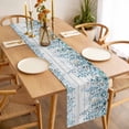 thumbnail image 3 of Blue Eucalyptus Leaves Table Runner - 90 Inch Long, Kitchen Dining Table Runner Dresser Scarves, Watercolor Plants Floral Wooden Farmhouse Decor for Coffee Tables Wedding Party Banquet, 3 of 8