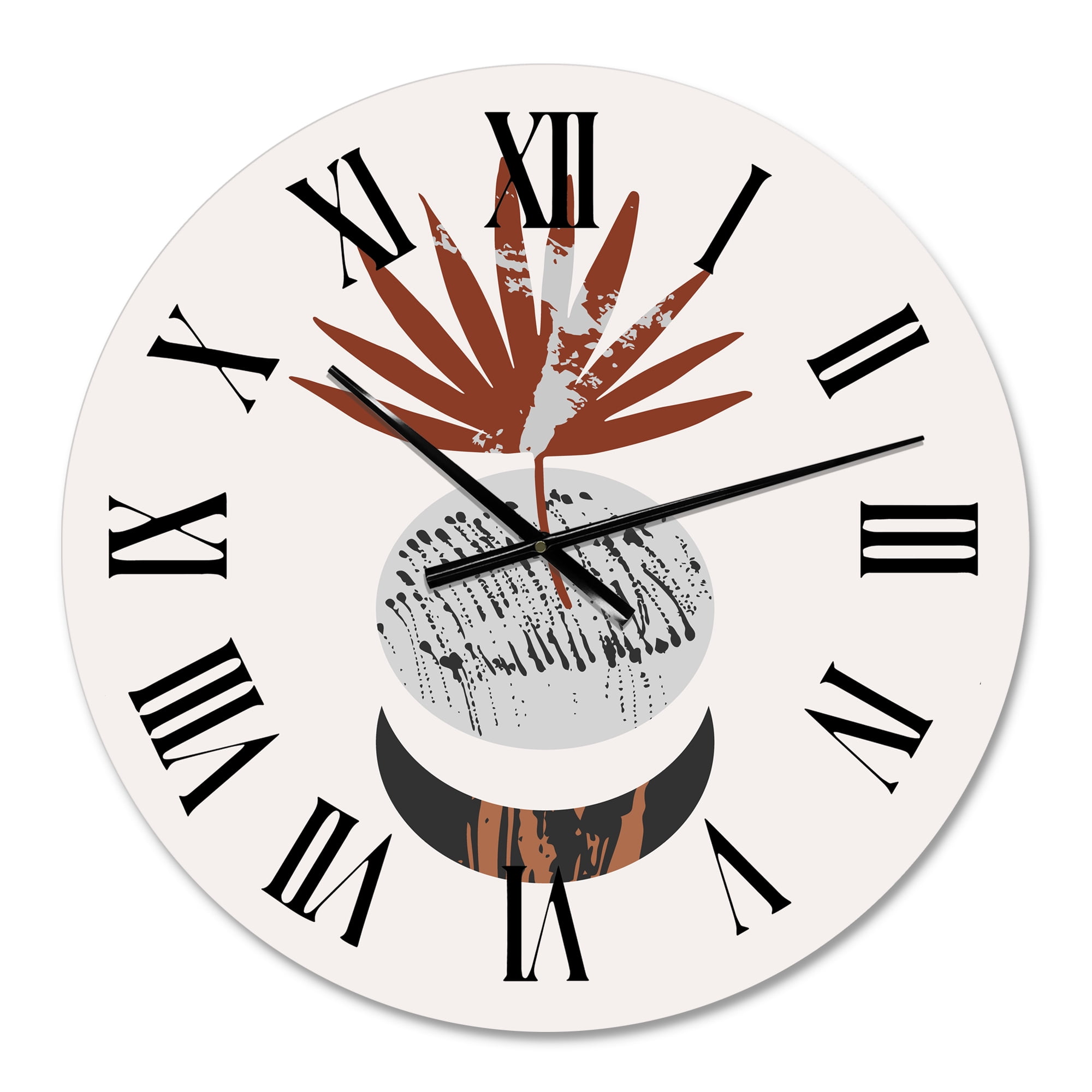 Designart 1 in Modern,Contemporary Wall Clock