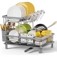 thumbnail image 1 of Dish Drying Rack Dish Rack Multifunctional Dish Drainer Rack Set Dish Strainers for Kitchen Counter Space Saving Drying Rack with Fork Holder, 1 of 6