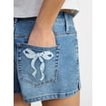 thumbnail image 4 of No Boundaries Elevated Denim Shorts, 3'' Inseam, Women's 00-18, 4 of 5