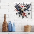 thumbnail image 6 of Eagle Blood Wall Clock Square Silent Non Ticking Battery Operated Clock for Home Bathroom Kitchen Bedroom Living Room, 6 of 8