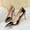 Gray, variant on LIANGP Women's High Heels Fashionable Metal Heel High Heels Metallic High Heel Shoes With Pointed Toes Ladies Shoes Gold Size 7.5