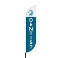 thumbnail image 2 of Dentist Sign feather flag Pole kit for Outdoor by Mavis | 15 FEET Tall Polyester Banner Flag Pole Mount with Cover | HD Print Swooper Flags to Promote Medicine | Made in USA, 2 of 7